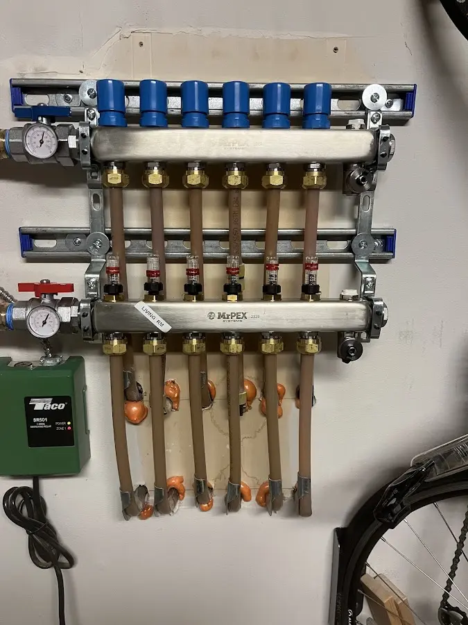 Plumber performing Gas Leak Detection at a residential property in Upper Leacock